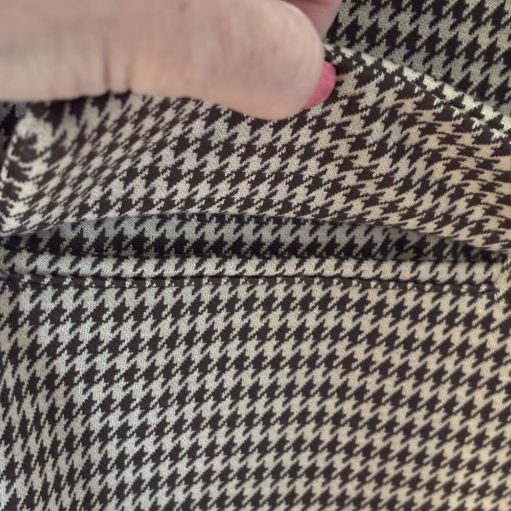 Houndstooth Longline Double-Breasted Blazer By Philosophy Size XL - Picture 7 of 10